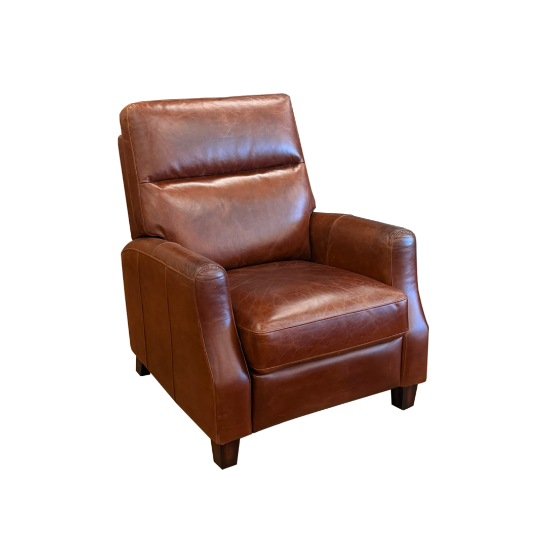 Pompei Aged Top Grain Leather Recliner image 0
